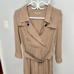 Burberry - Dress - silk -Size UK8/US6 - Brown sugar - GUC